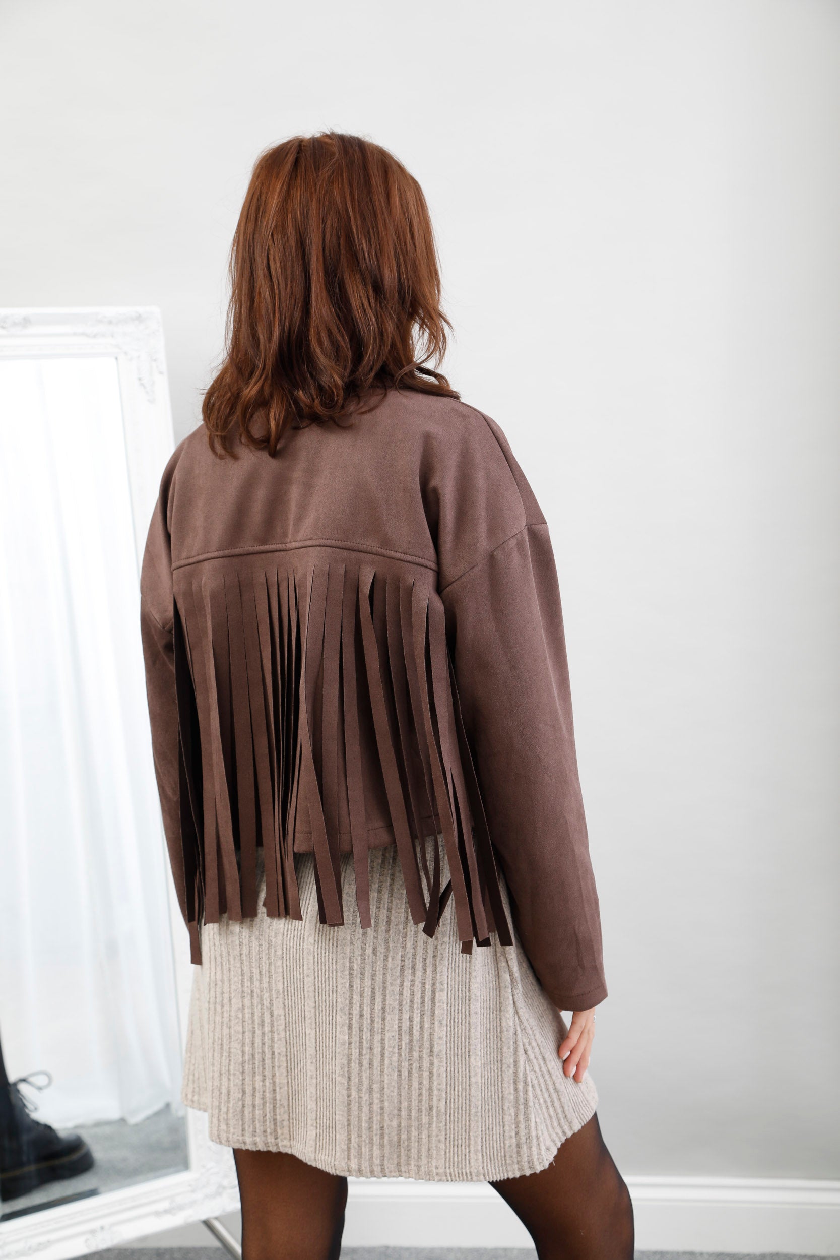 Scorpio Suede Jacket Chocolate