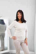 Curve Second Skin Top Beige