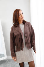 Scorpio Suede Jacket Chocolate
