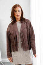 Scorpio Suede Jacket Chocolate