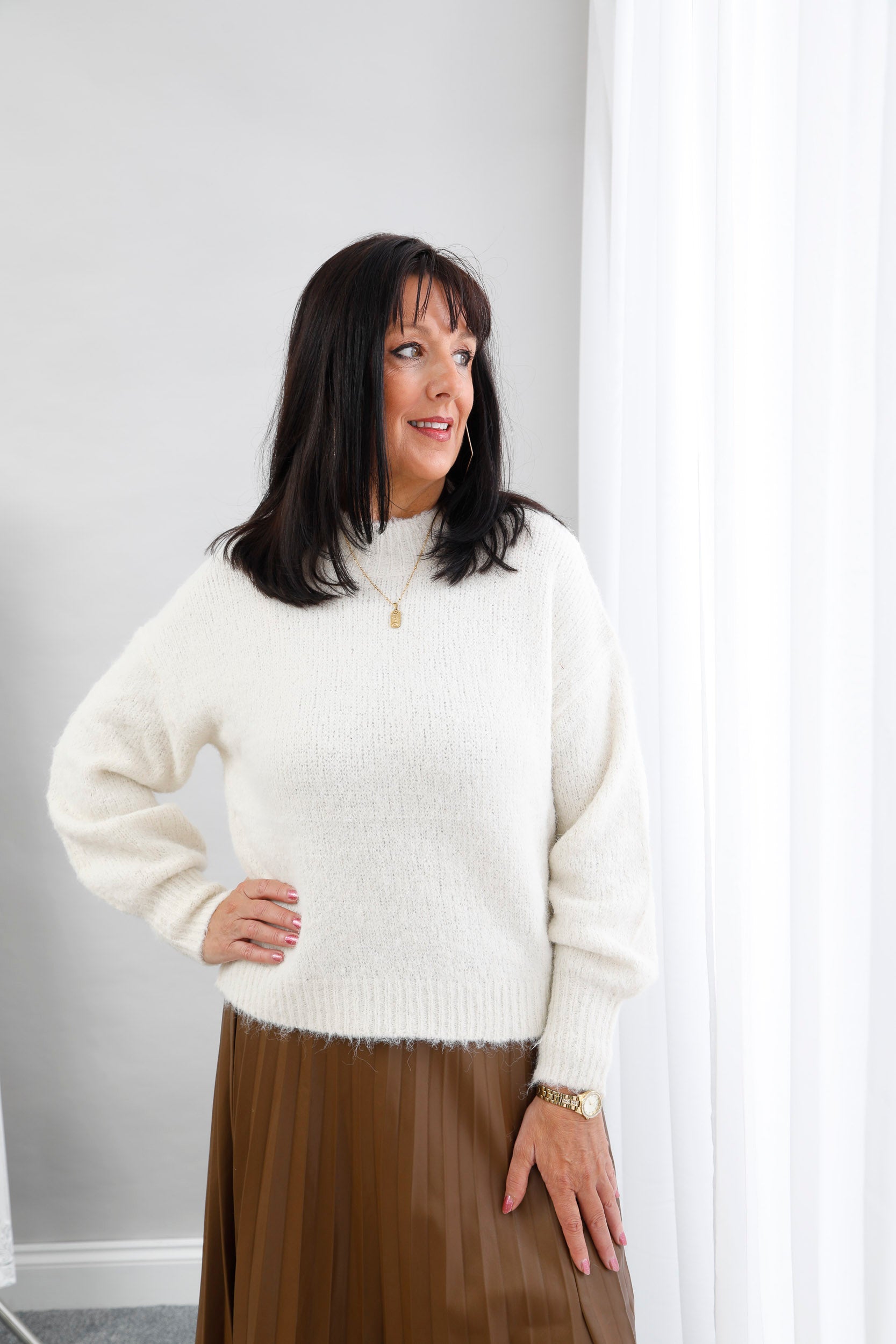 The Plush Knit Jumper Cream