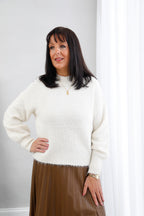 The Plush Knit Jumper Cream