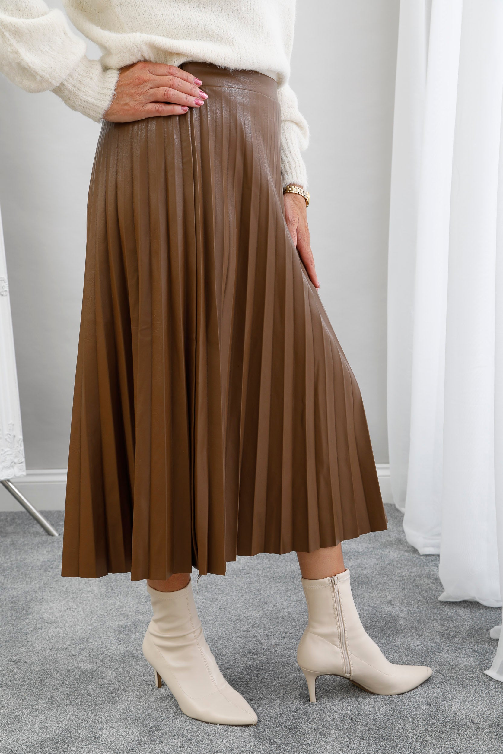 Boux Pleated Skirt