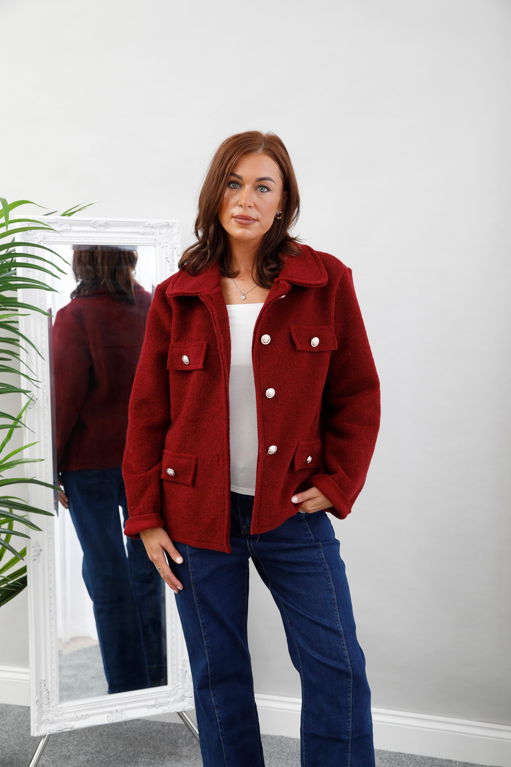 The Cloud Nine Jacket Burgundy