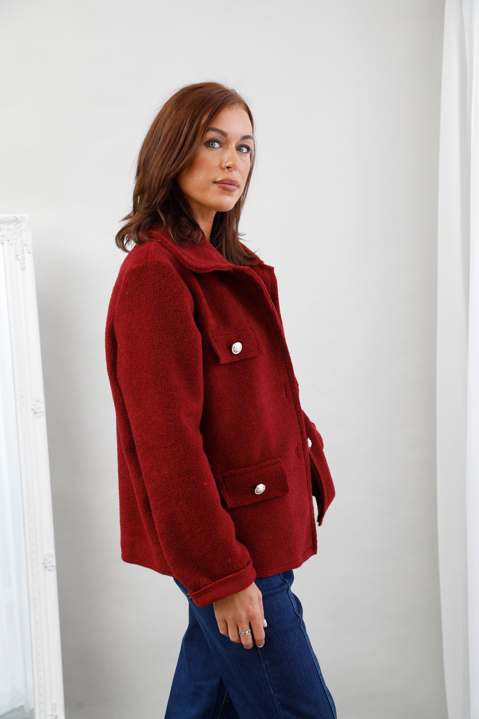 The Cloud Nine Jacket Burgundy