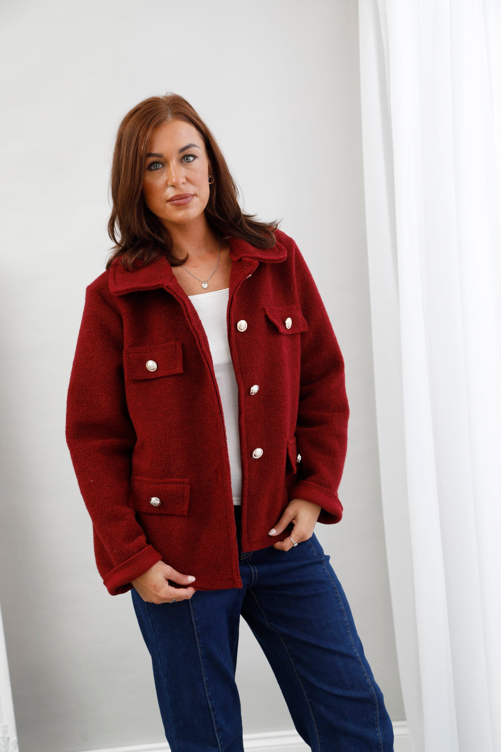 The Cloud Nine Jacket Burgundy