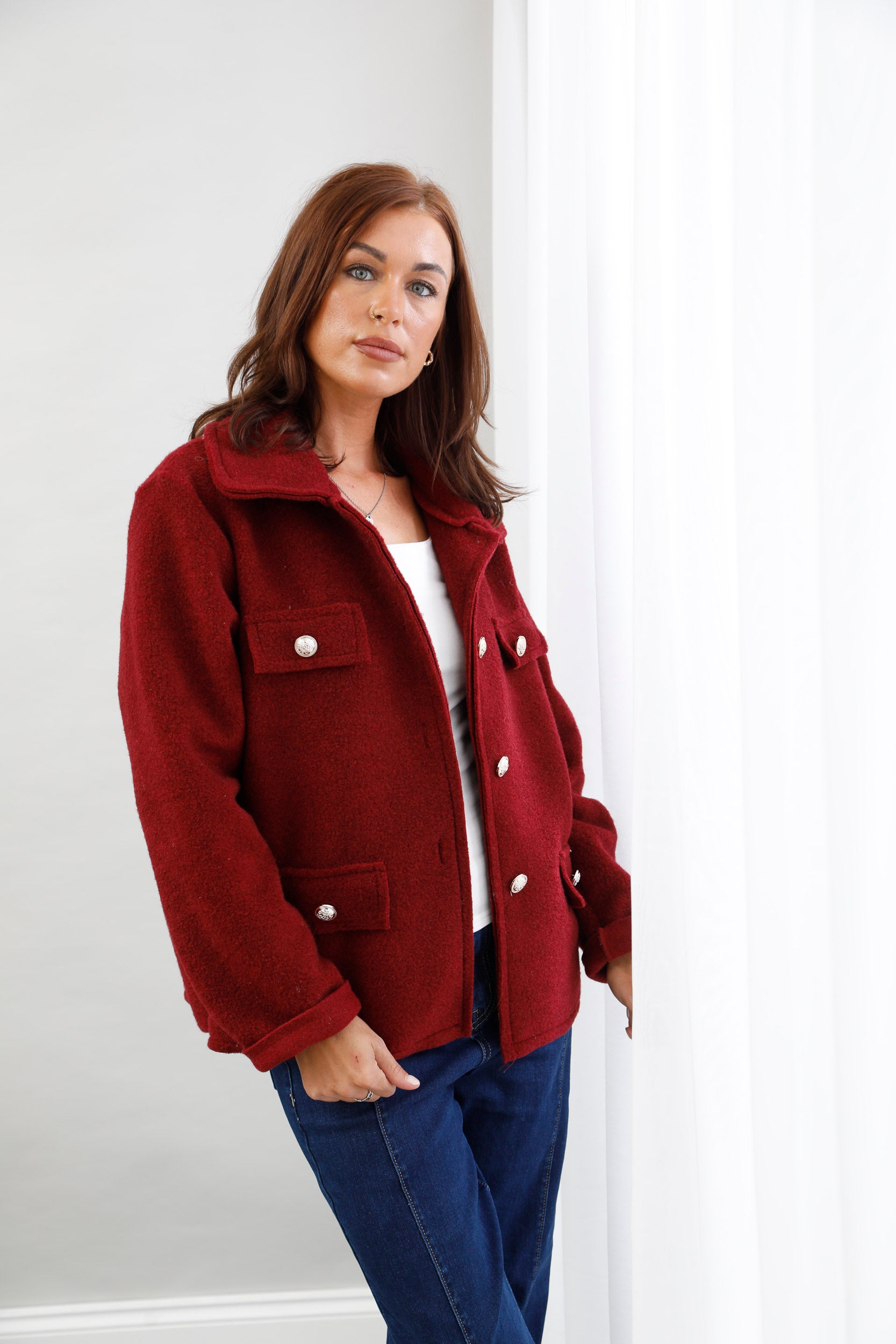 The Cloud Nine Jacket Burgundy