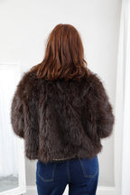 Virgo Faux Fur Jacket Chocolate