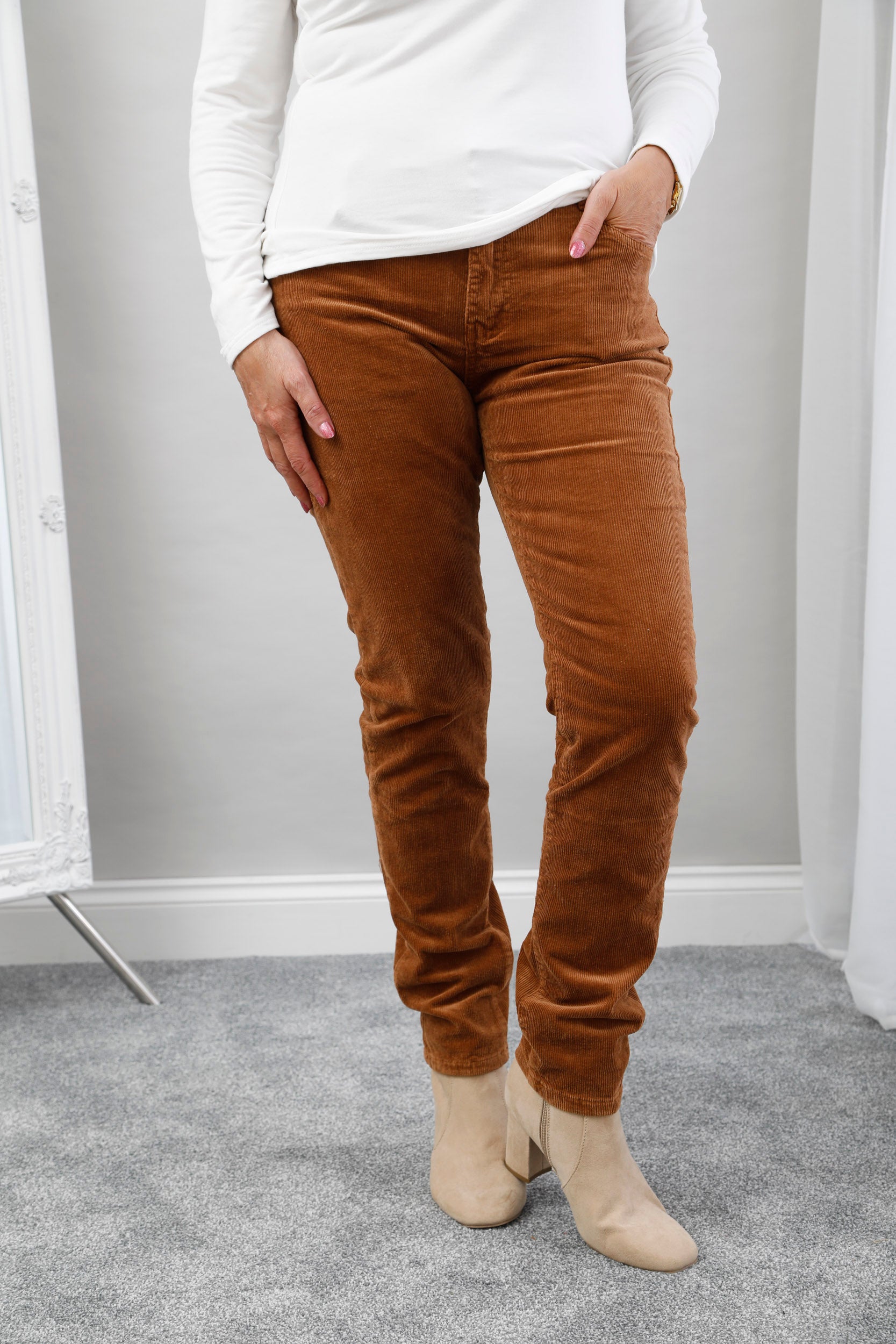The Orbit Stretch Jeans Caramel