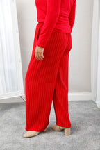 The Signature Stripe Trousers Cherry