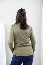 Curve Second Skin Top Khaki