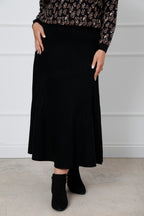 The Icon Knit Skirt Black