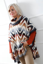 Lumen Knit Poncho Top