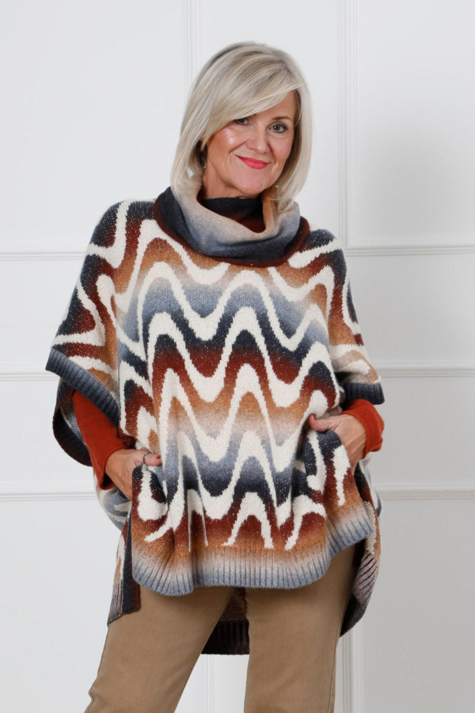 Lumen Knit Poncho Top