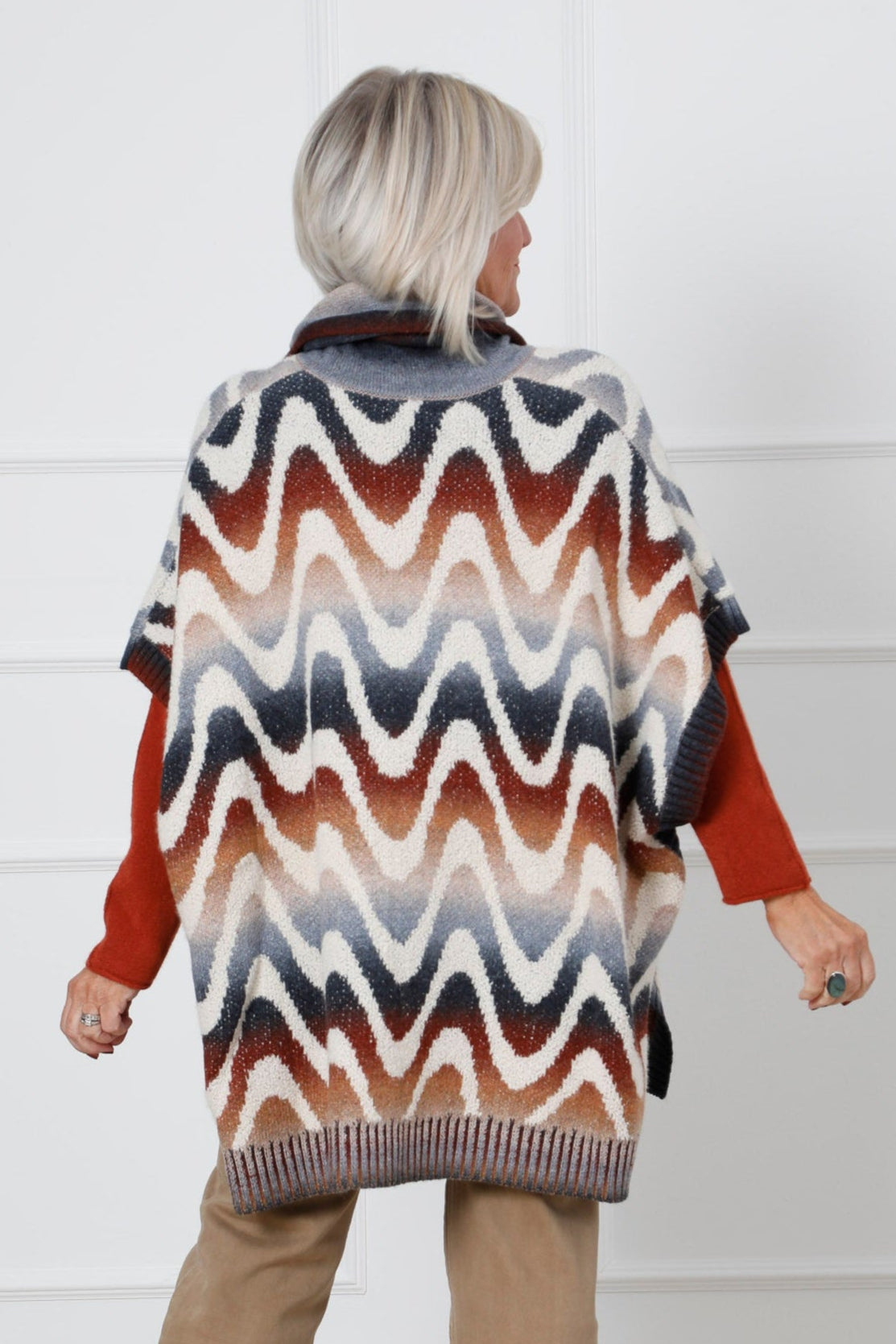 Lumen Knit Poncho Top