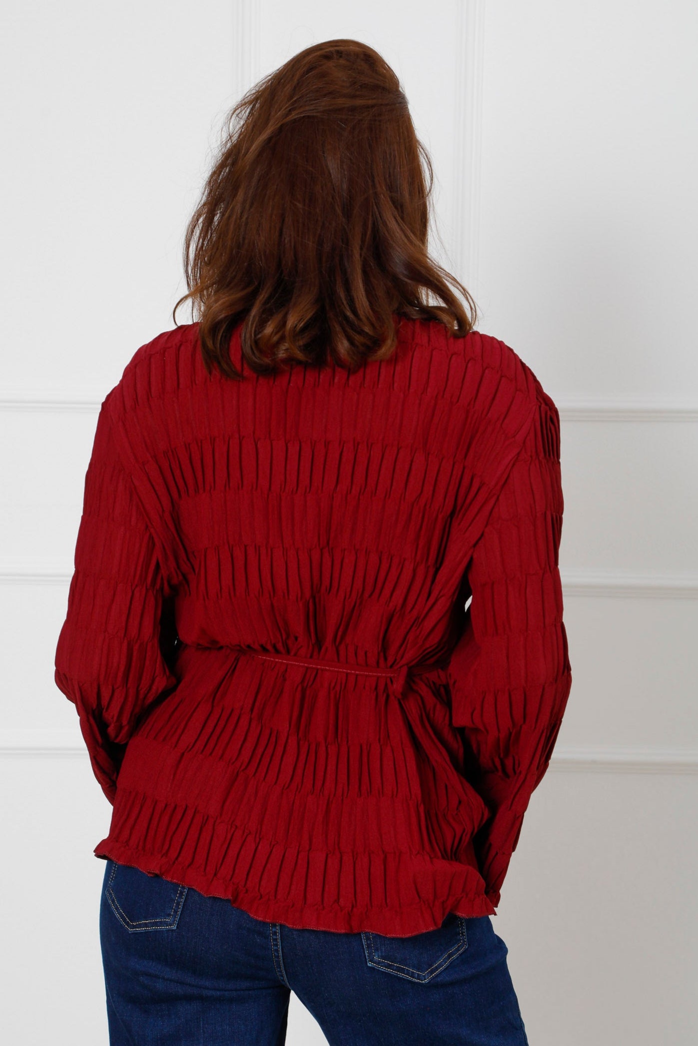 The Cosmic Crinkle Top Mulberry