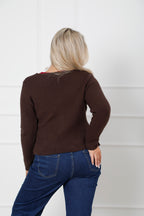 Eclipse Knit Cardigan Chocolate