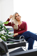 Eclipse Knit Cardigan Burgundy