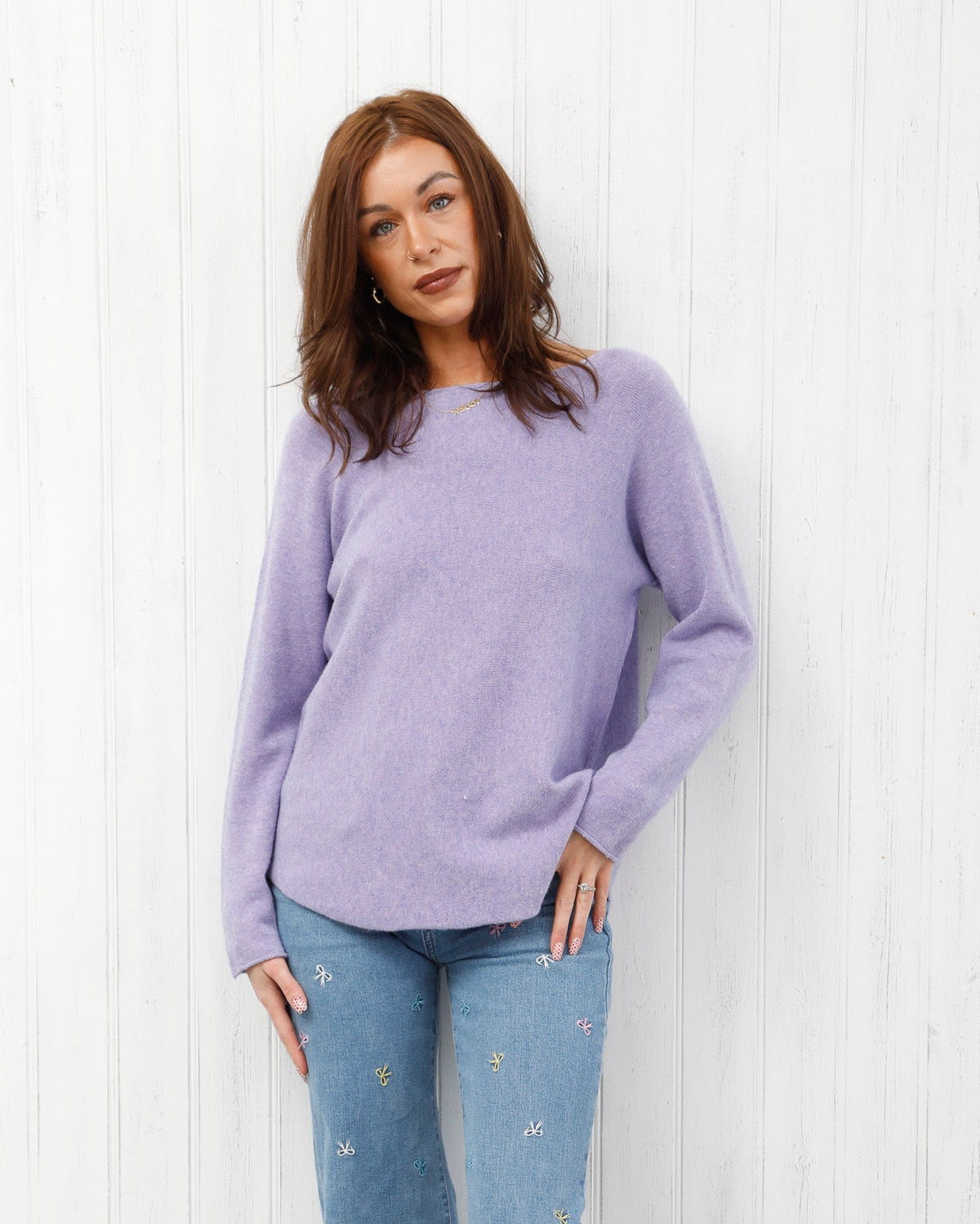 The Core Knit Jumper Lilac