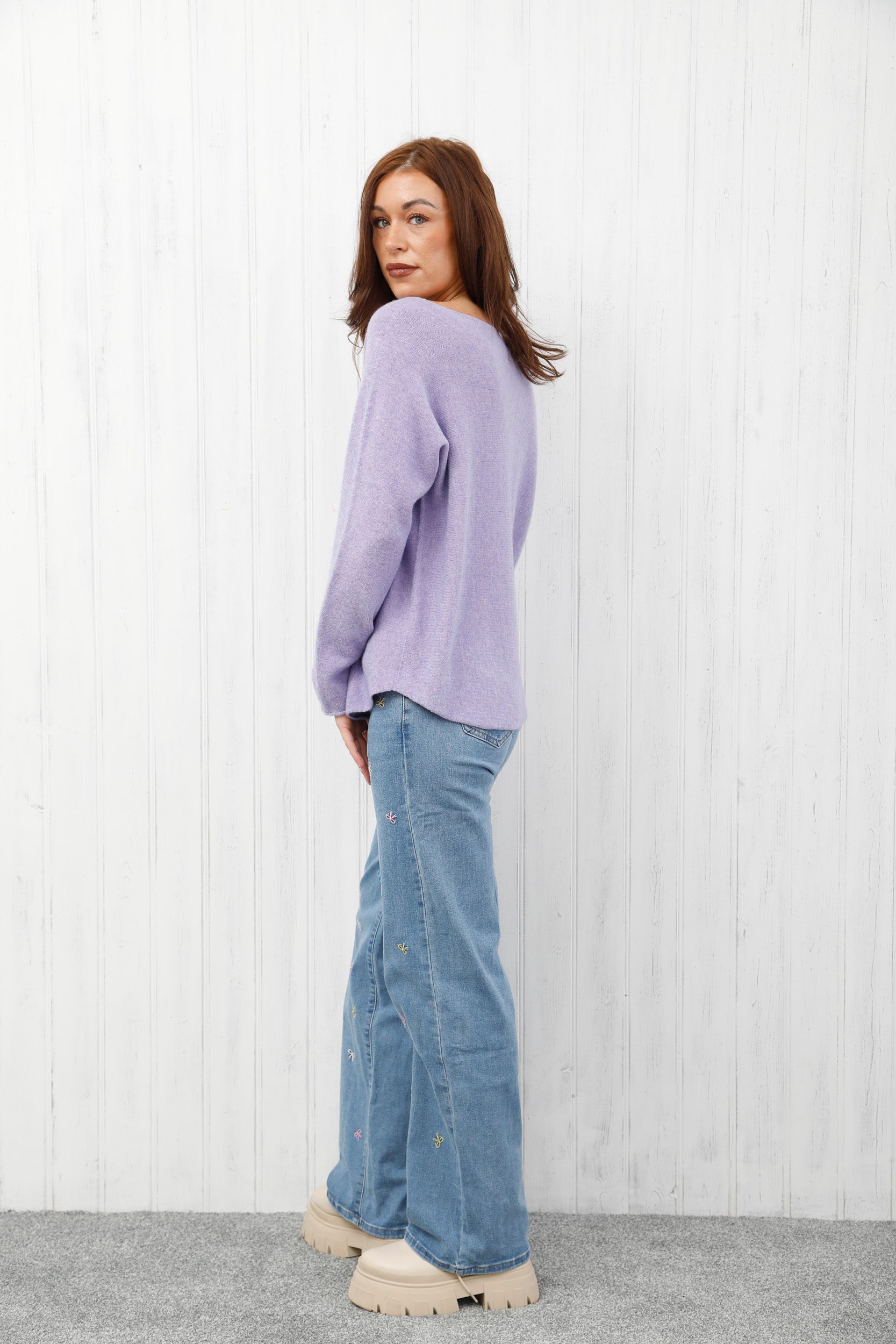 The Core Knit Jumper Lilac