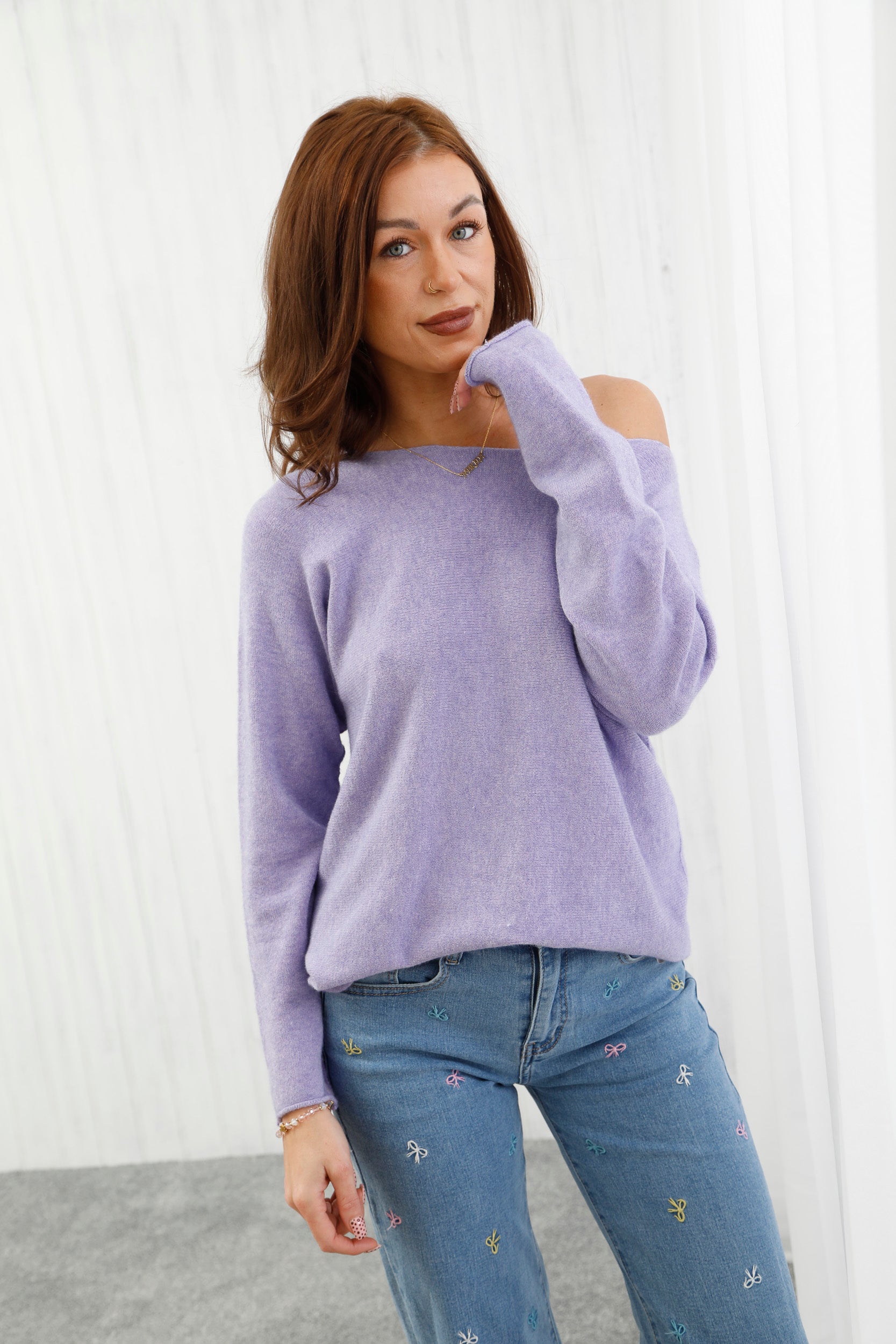 The Core Knit Jumper Lilac