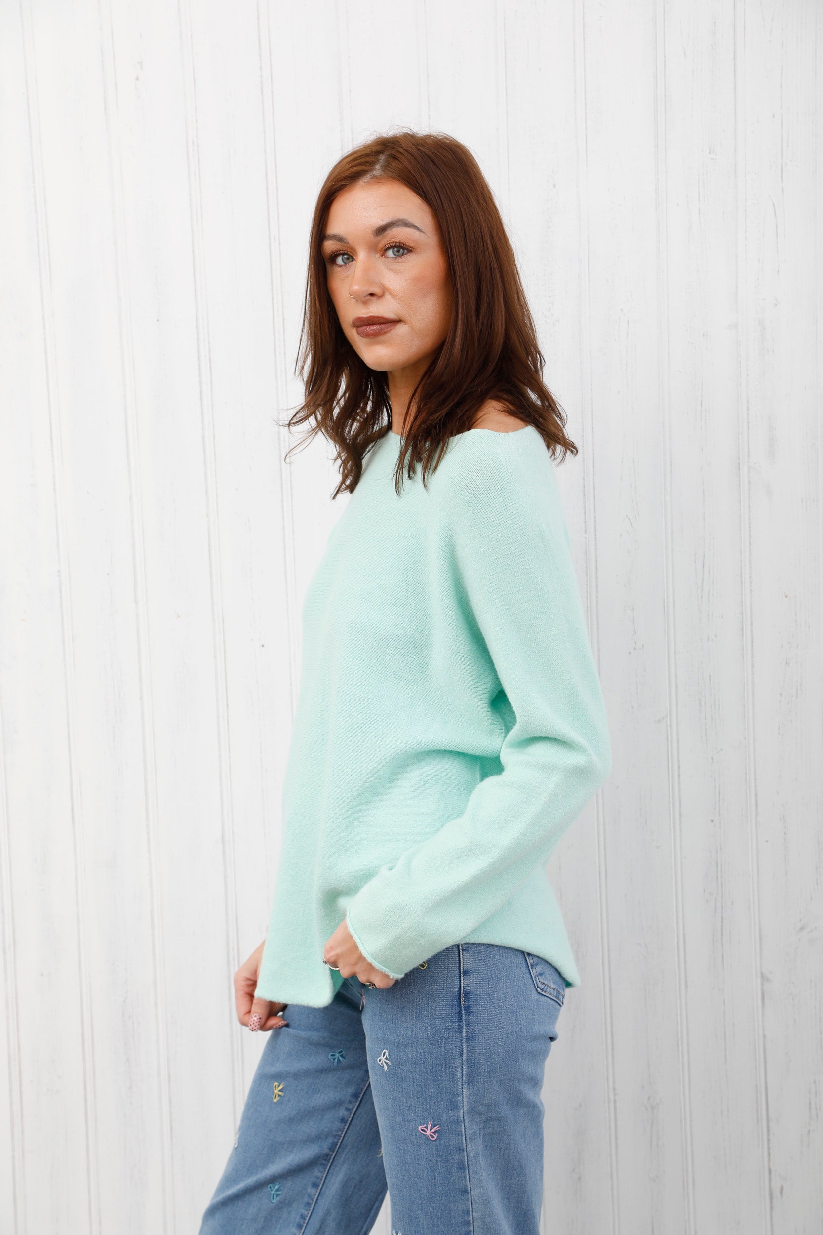The Core Knit Jumper Mint