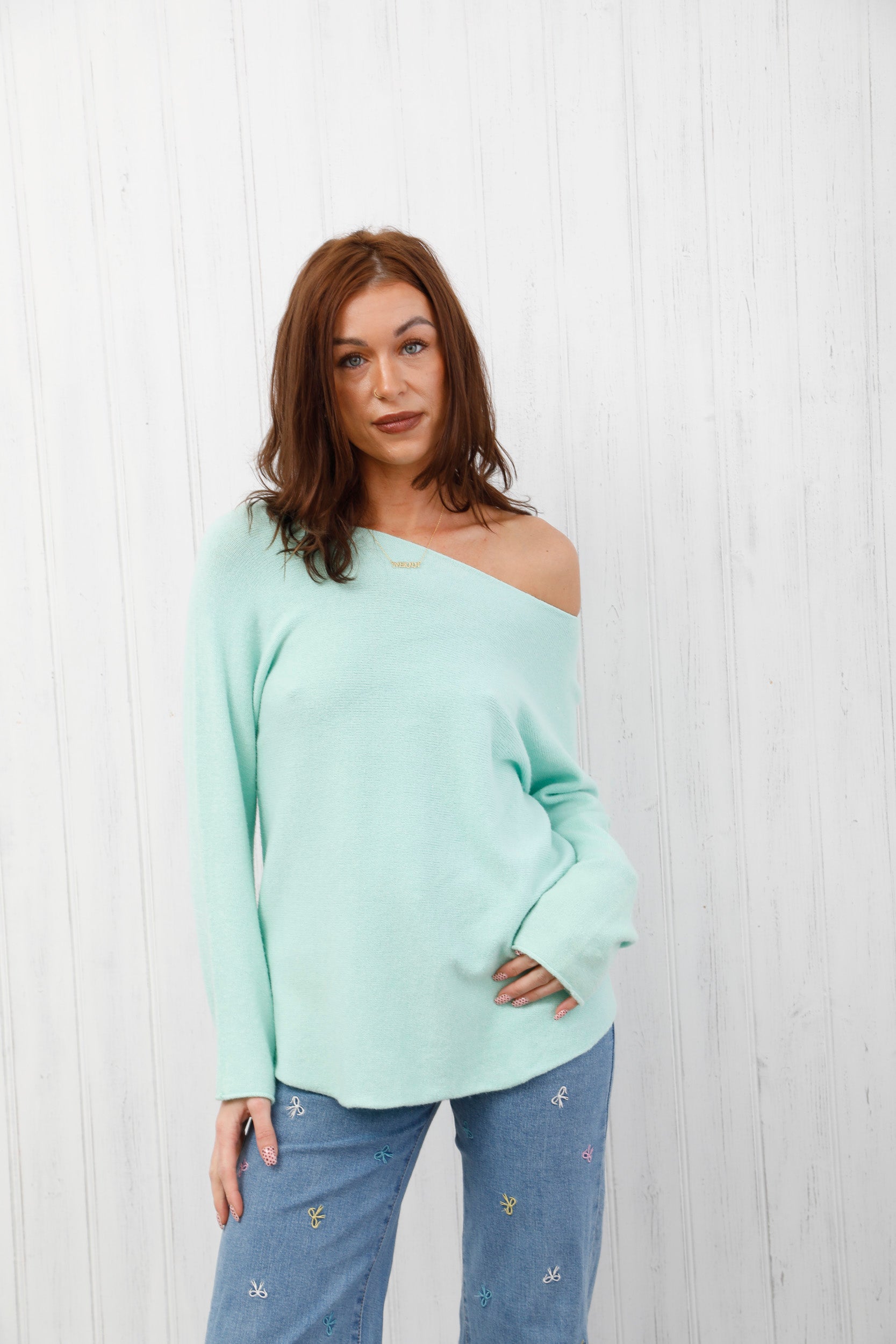 The Core Knit Jumper Mint