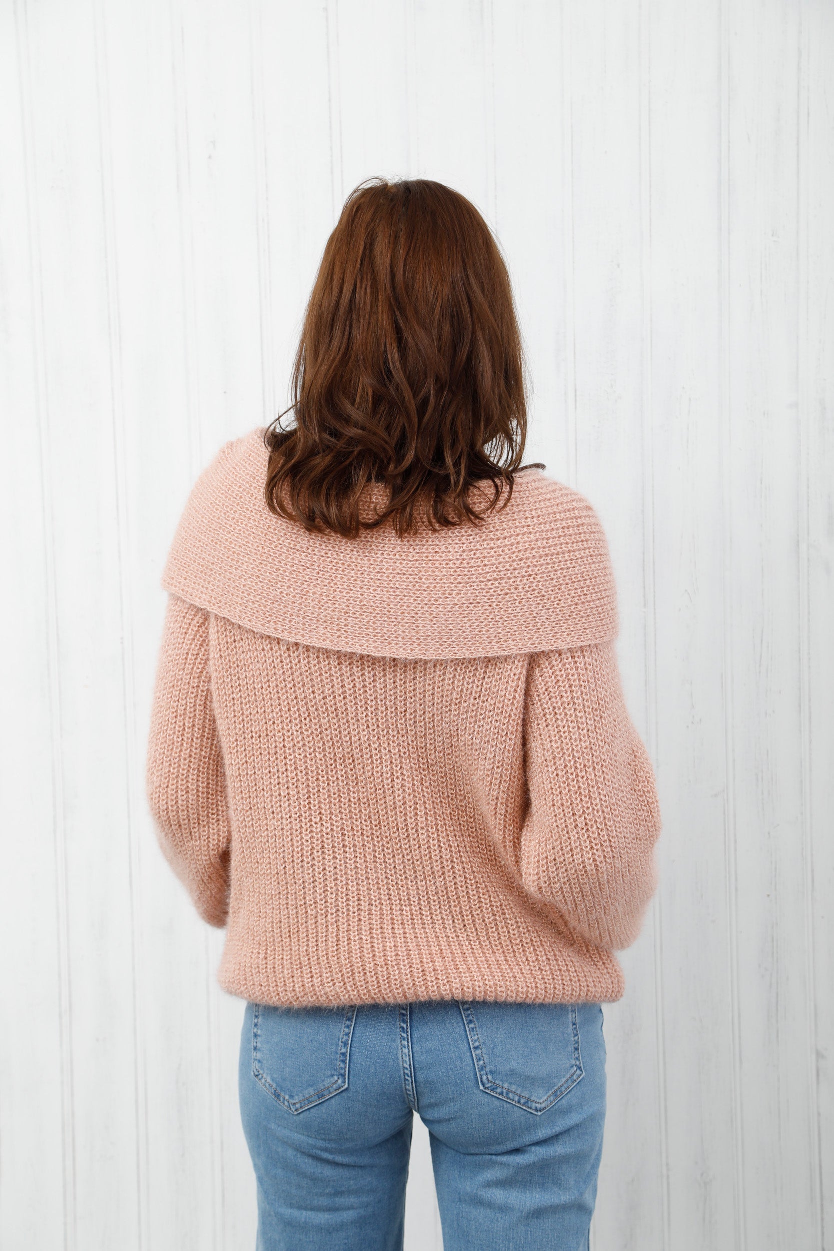 The Winter Bow Knit Dusky Pink