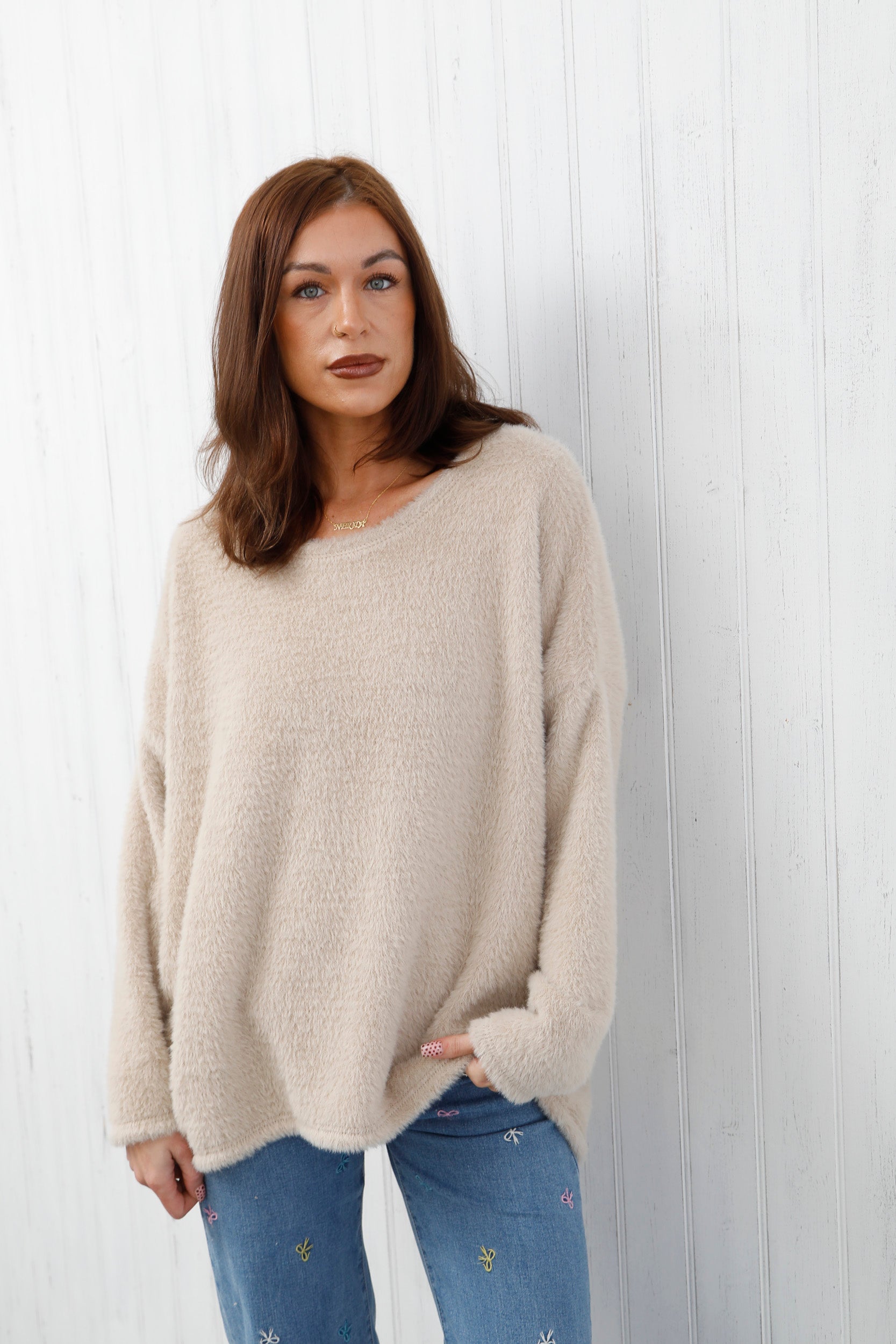 Teddy Jumper Beige