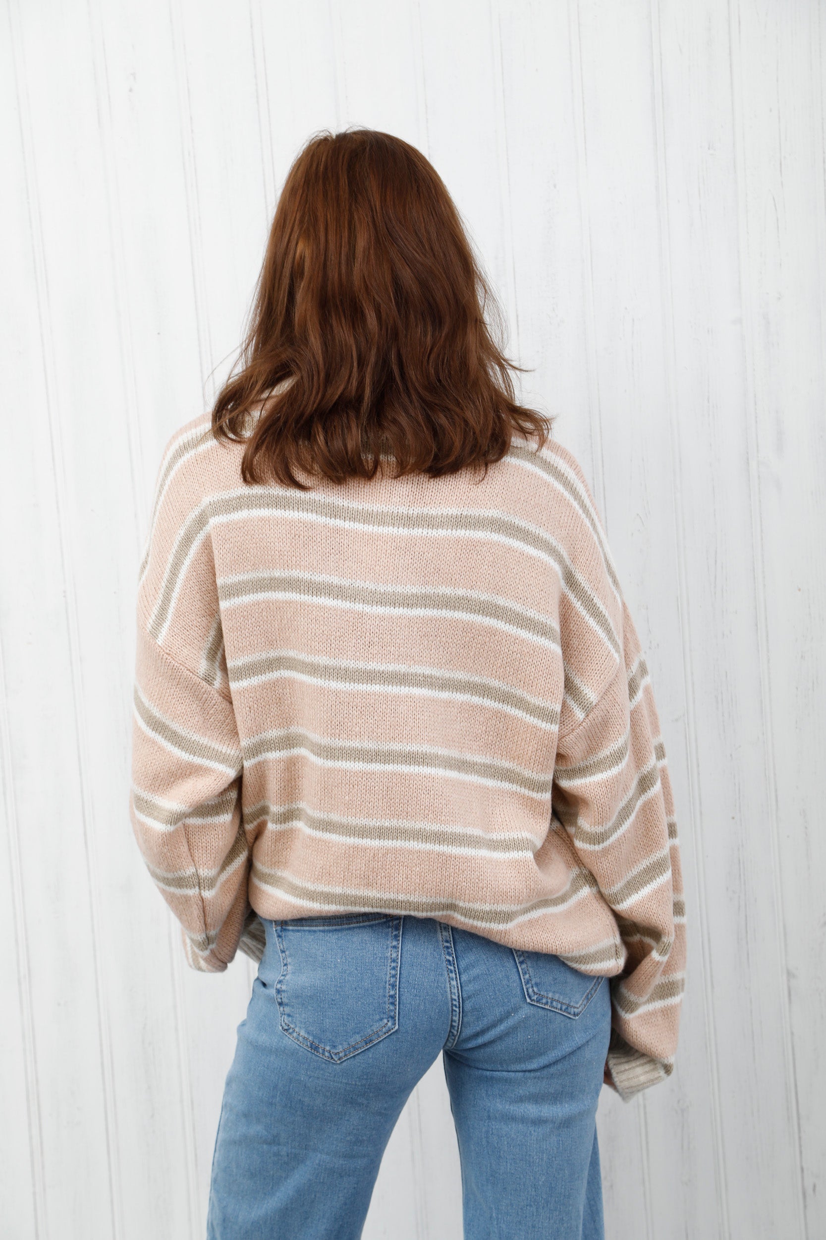 The Classic Stripe Jumper Pink