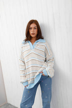 The Classic Stripe Jumper Denim