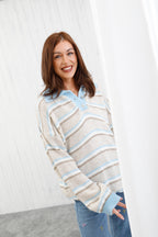 The Classic Stripe Jumper Denim