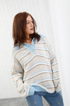 The Classic Stripe Jumper Denim