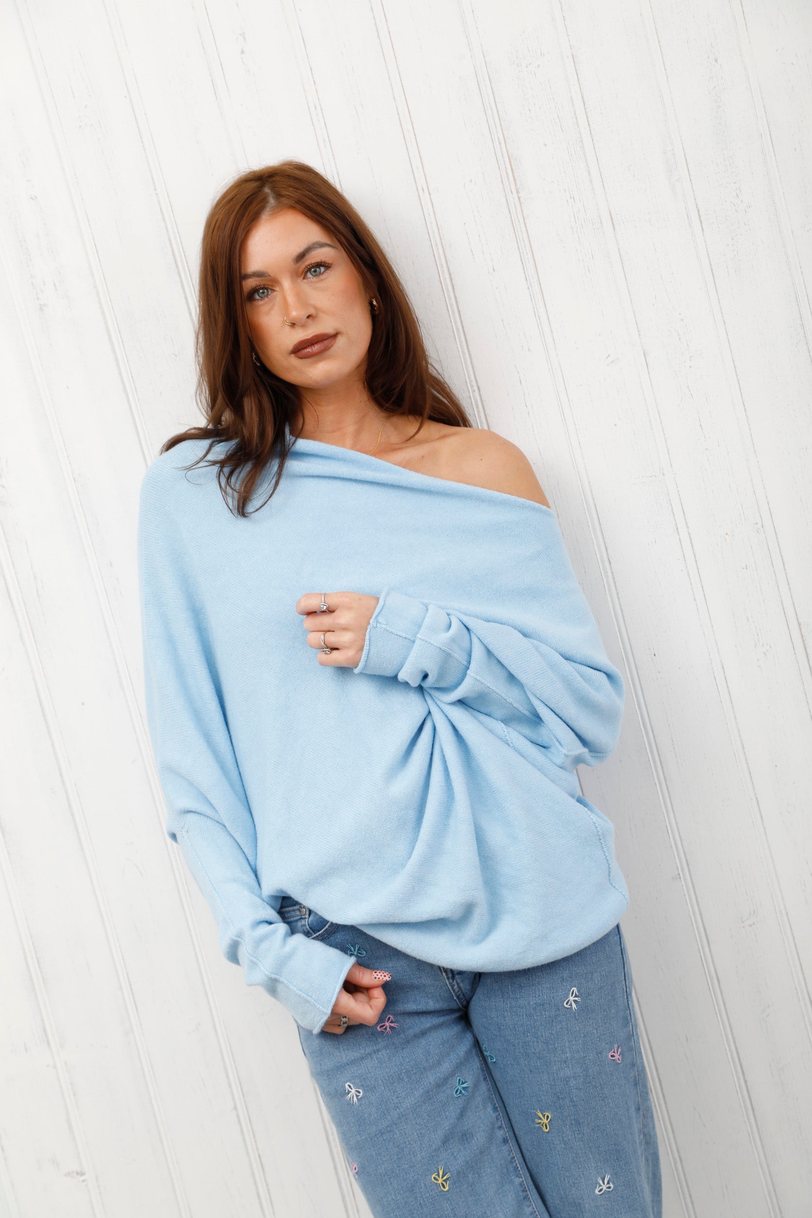 The Fluid Knit Sky Blue