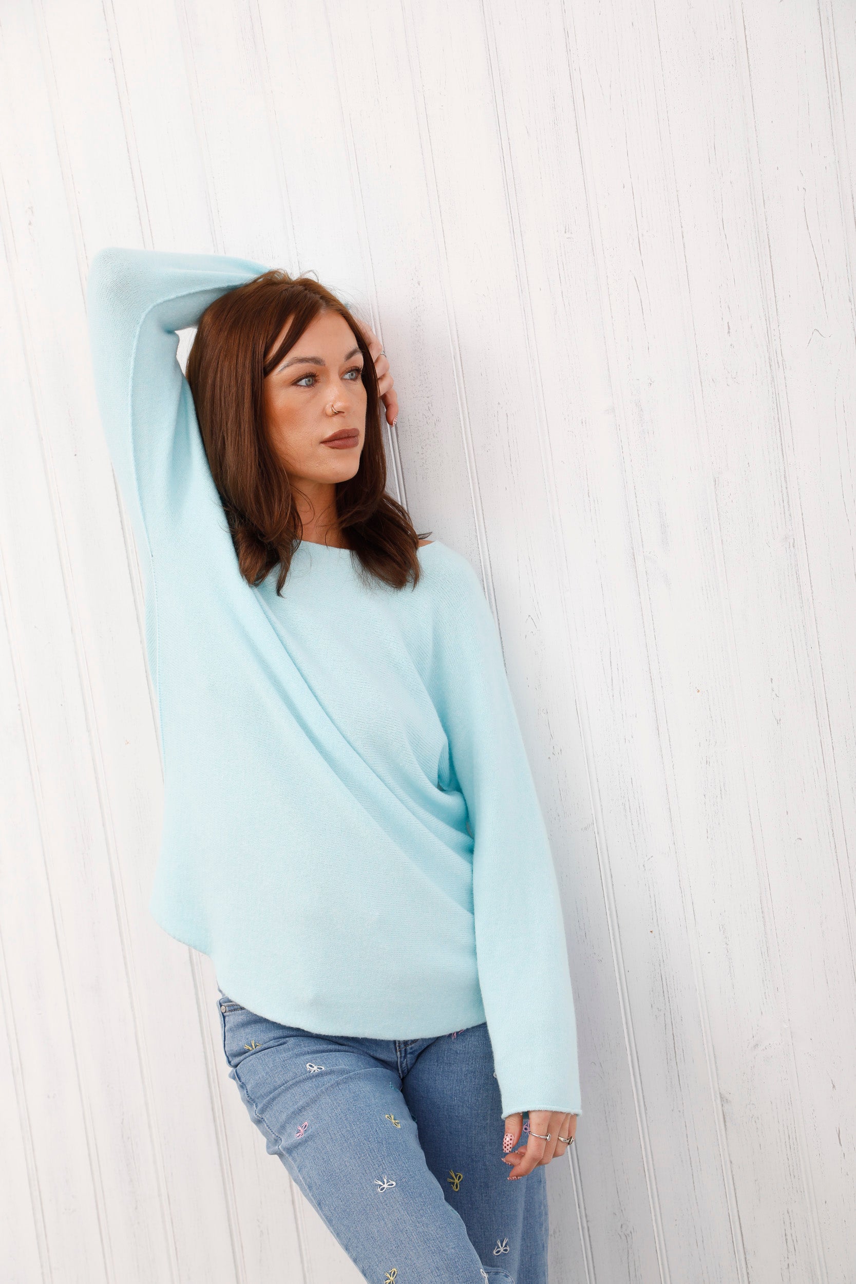 The Core Knit Jumper Baby Blue