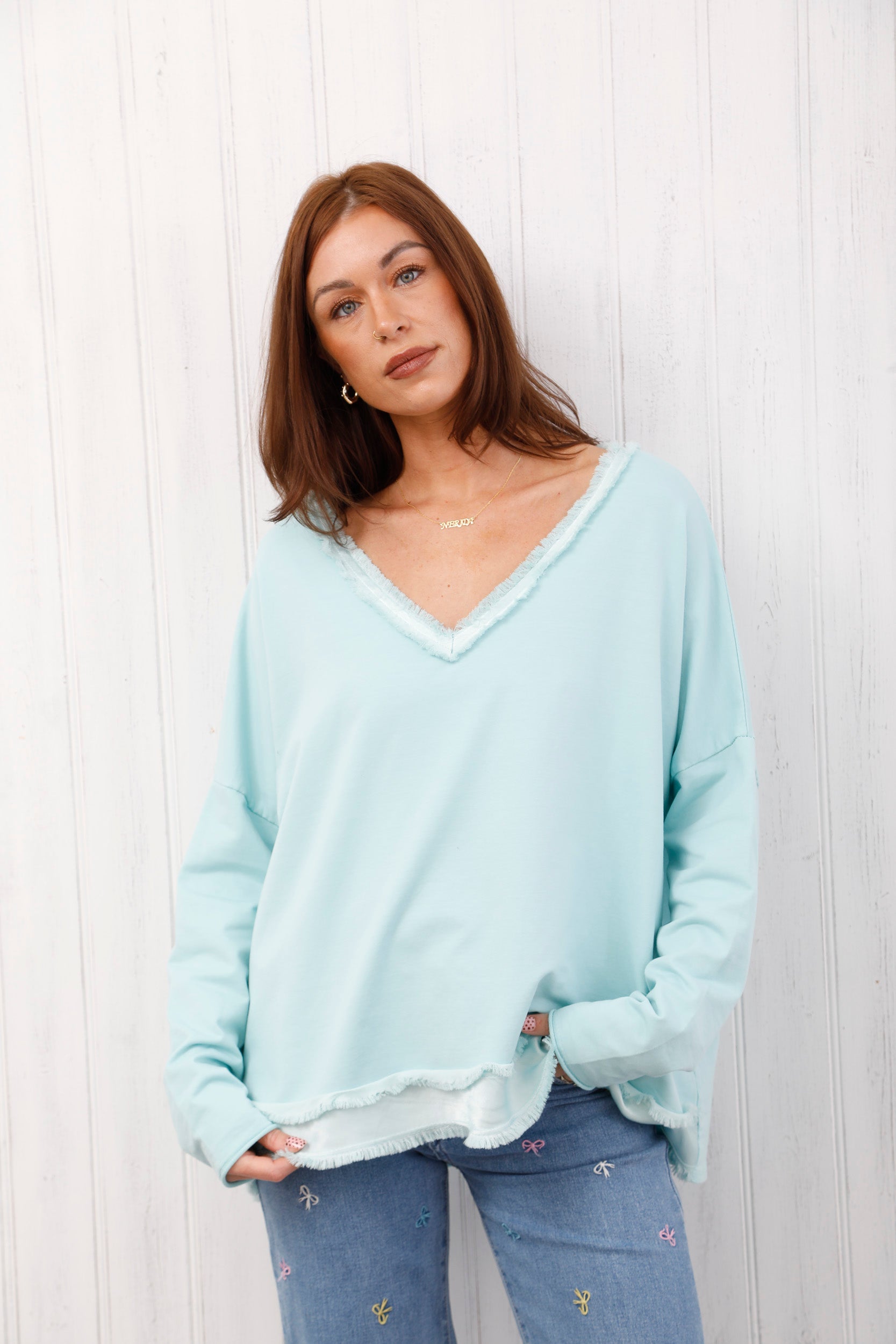 The Raw Edge Jumper Mint