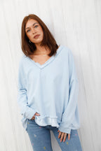 The Raw Edge Jumper Sky Blue