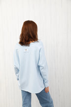 The Raw Edge Jumper Sky Blue