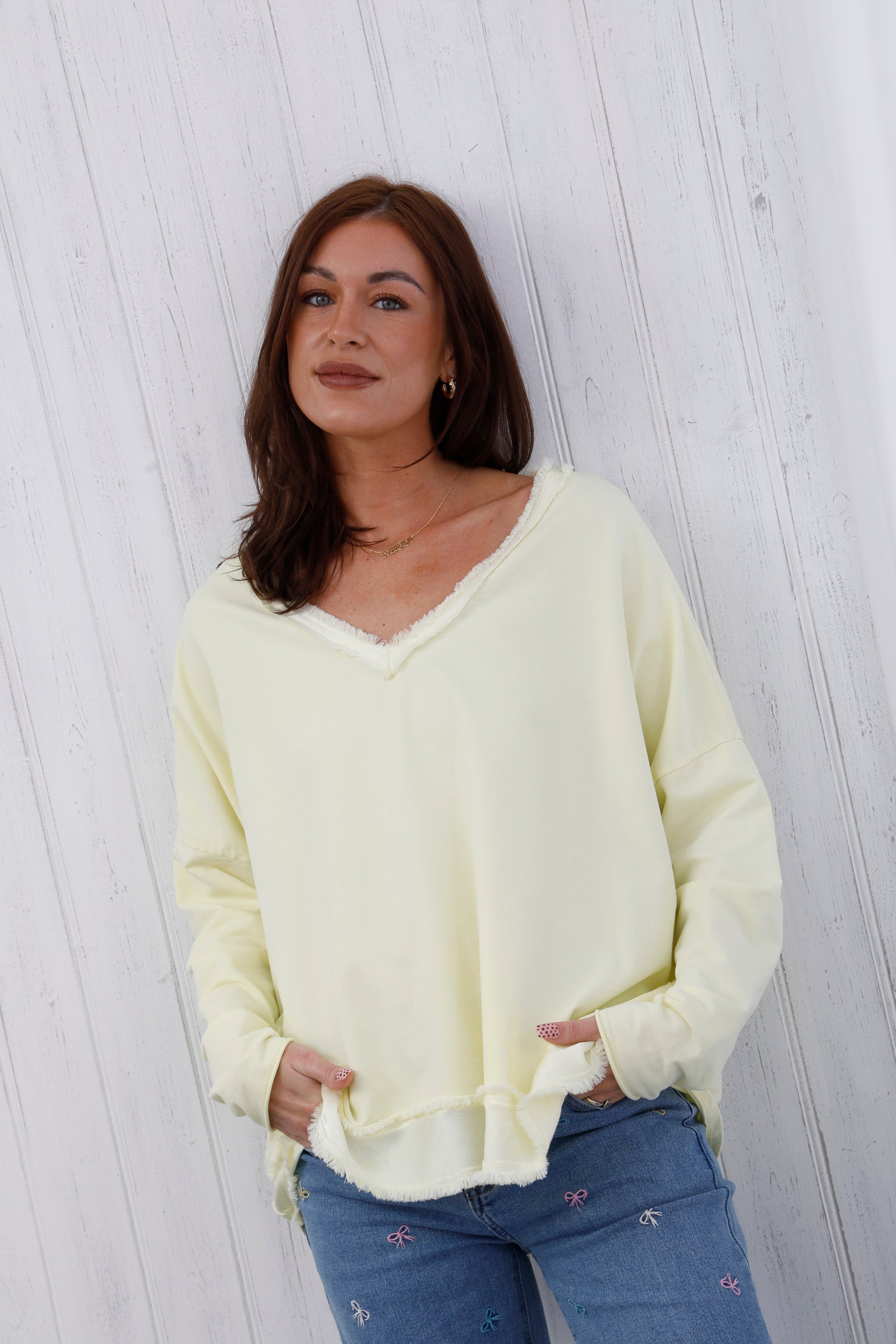 The Raw Edge Jumper Lemon