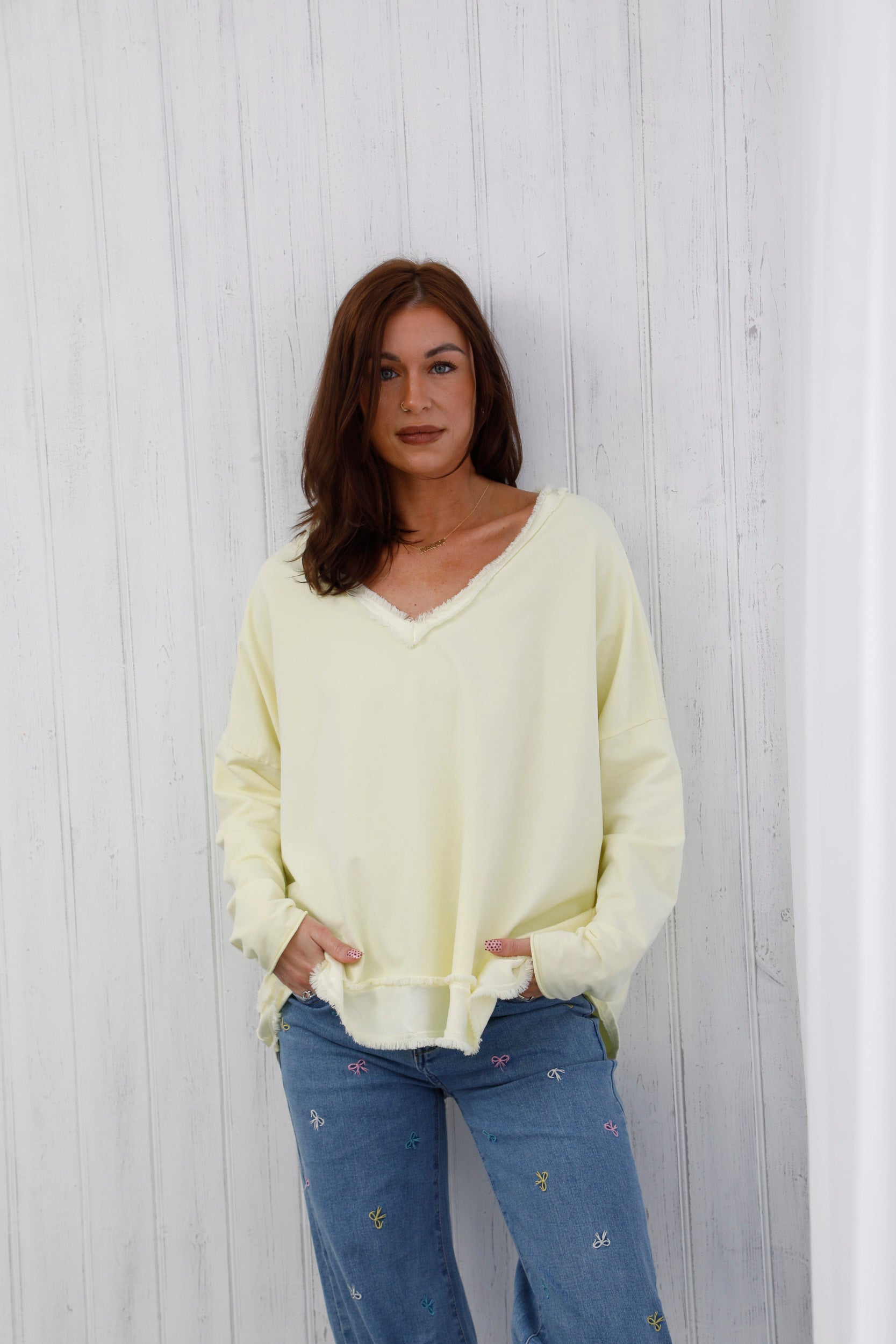 The Raw Edge Jumper Lemon