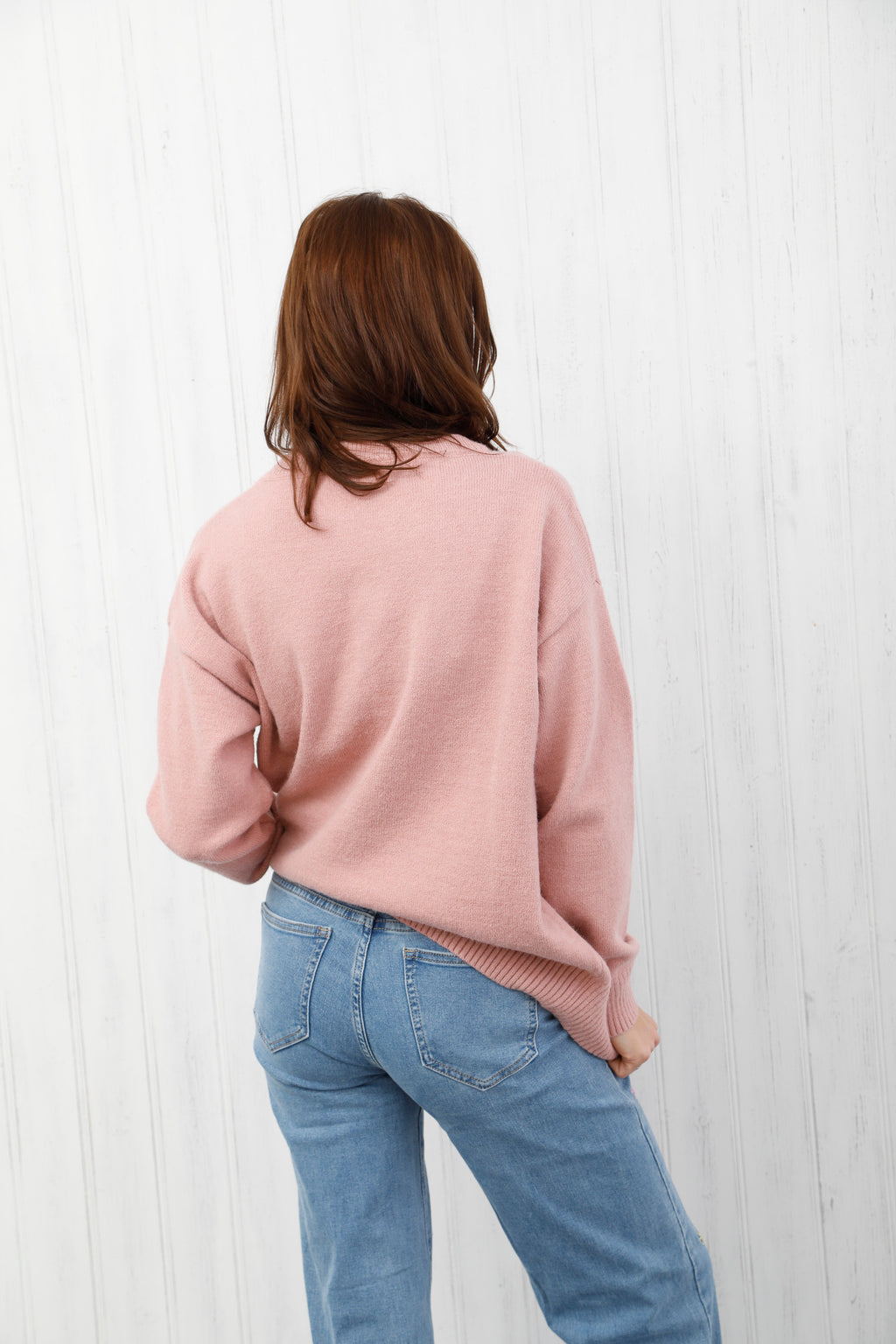 The Intuition Knit Jumper Dusky Pink