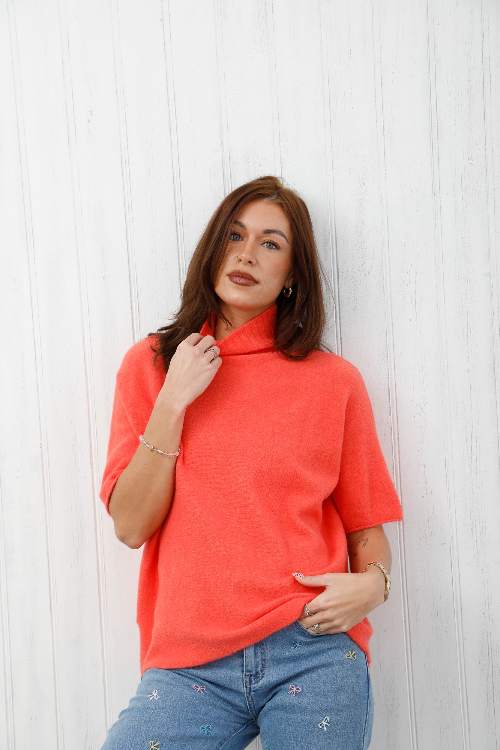 The Daylight Knit Jumper Orange Spritz