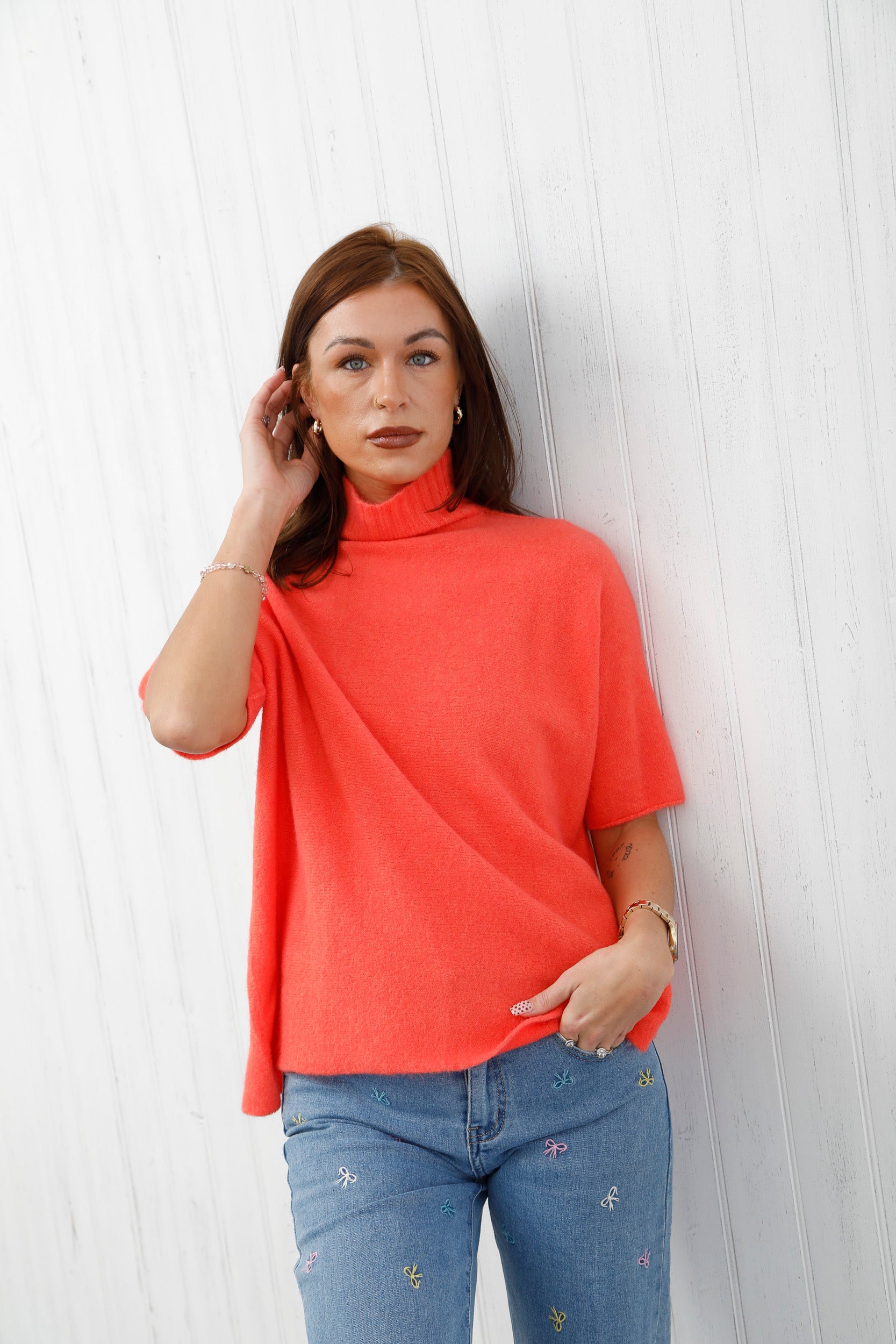 The Daylight Knit Jumper Orange Spritz