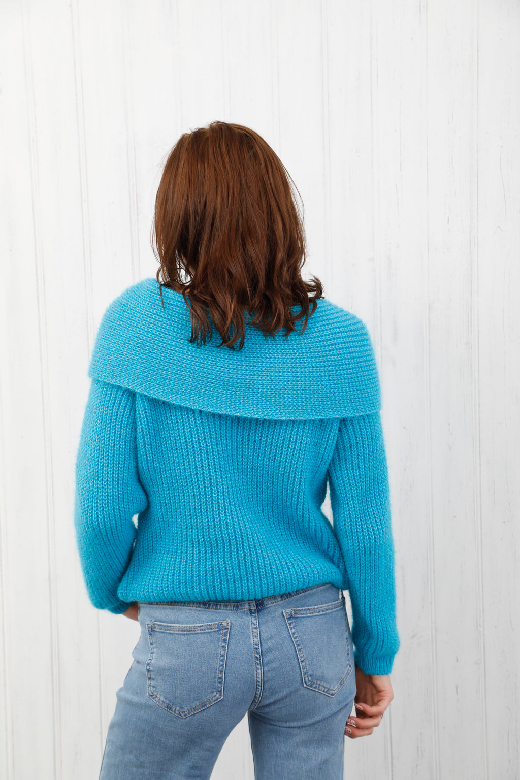 The Winter Bow Knit Turquoise