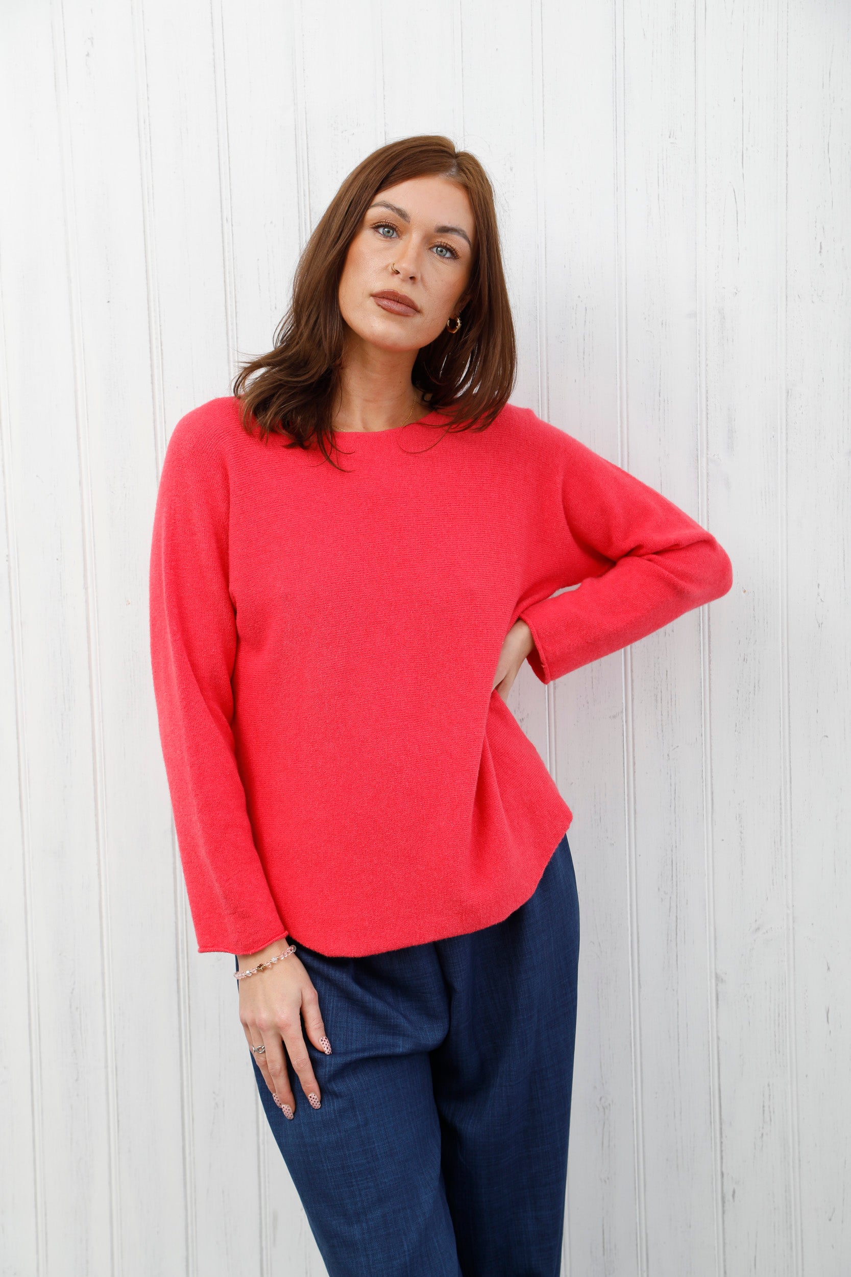The Core Knit Jumper Coral