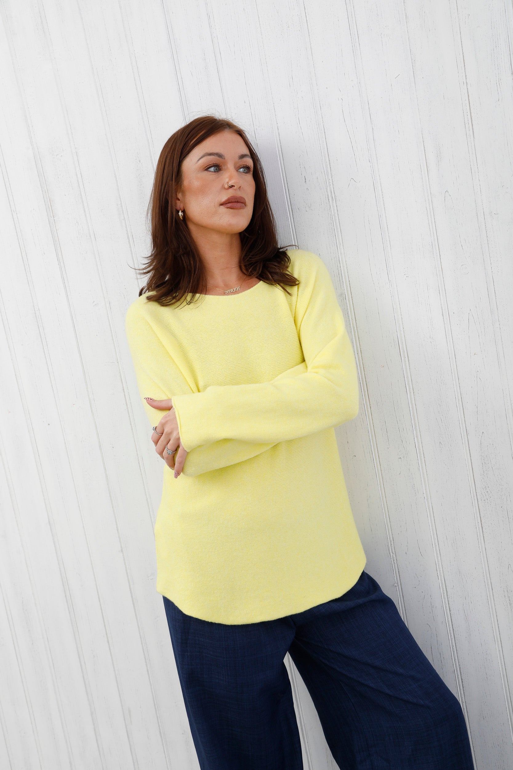 The Core Knit Jumper Lemon