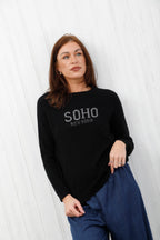 The Soho Soft Jumper Black