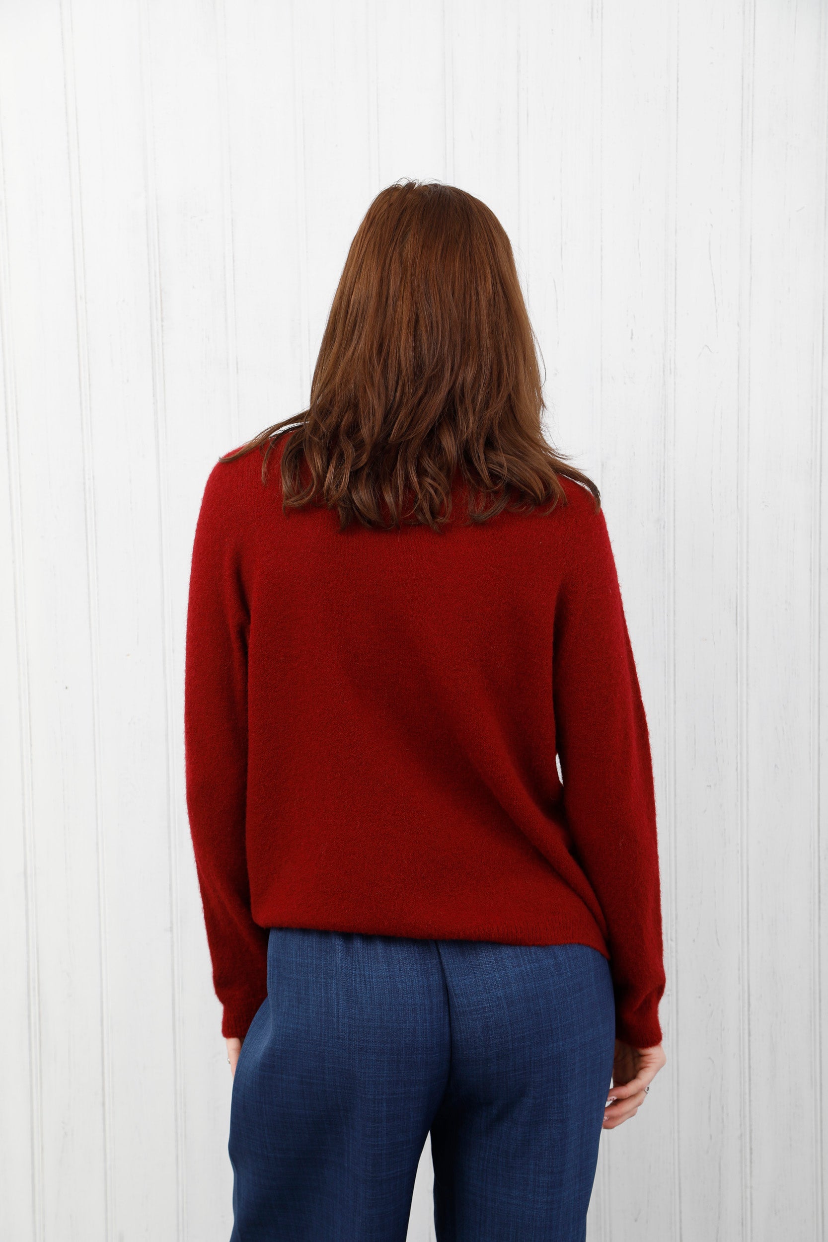 The Soho Soft Jumper Burgundy