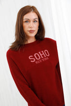 The Soho Soft Jumper Burgundy