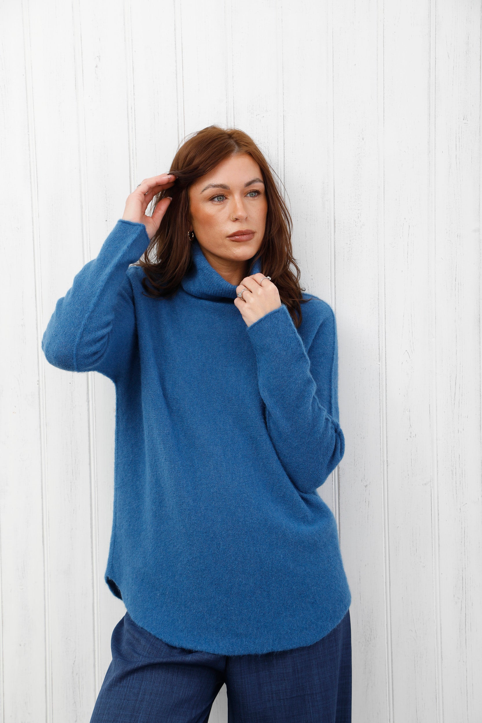 The Refine Knit Jumper Denim
